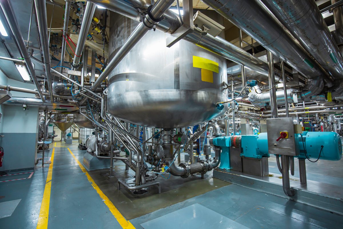 Stainless steel extraction tanks